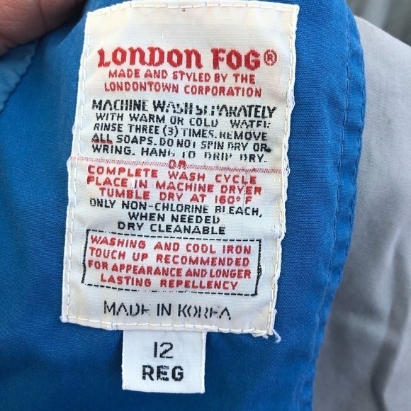 London Fog gray long coat Jacket Size 12 - Picture 8 of 10